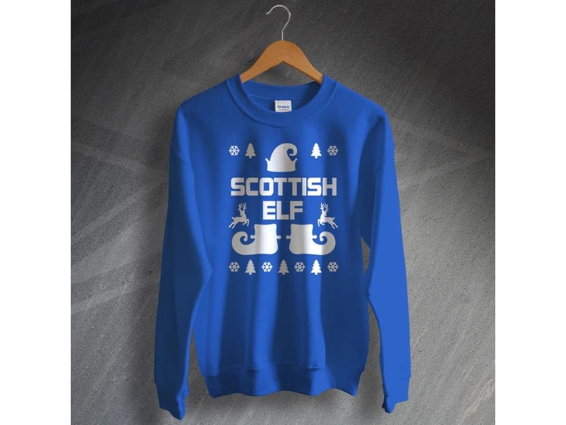 The perfect jumper for any of Santa's helpers from Scotland.