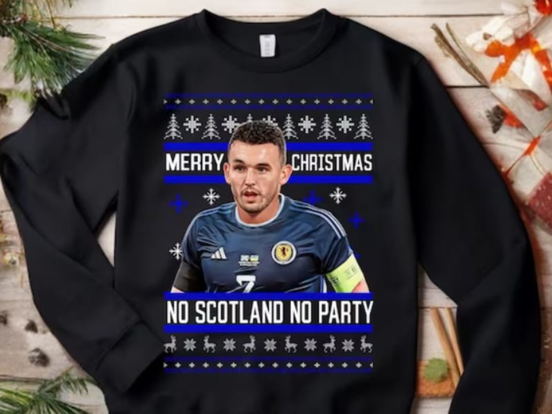 Perfect for any Scotland fan looking forward to Germany next year, this striking jumper features football hero John McGinn. You can find this jumper on Etsy.