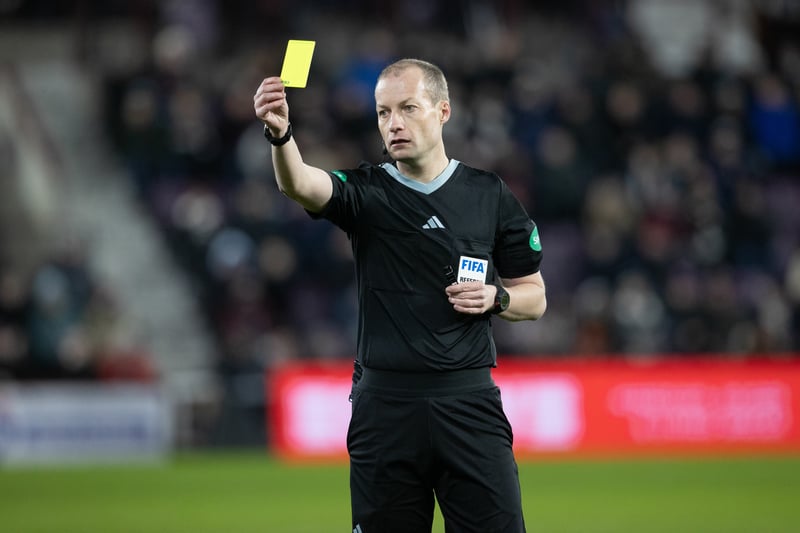 Kenneth Vargas receives the first yellow card as his frustrations showed.