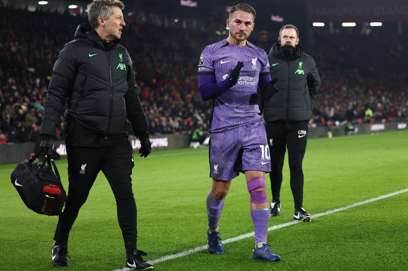 The midfielder suffered a nasty cut at Sheffield United last week and sat out the Palace win. Mac Allister may not be risked again, which means he won't get a chance to face his brother for a second time.