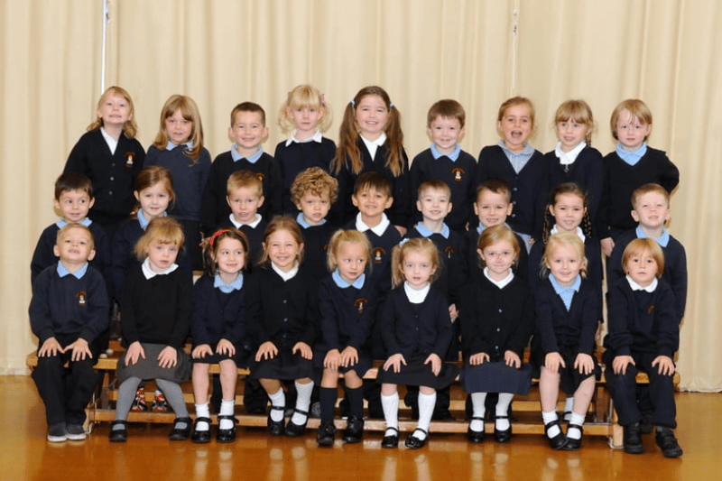 Mortimer Primary School in 2014 and here is Miss Hall's reception class.