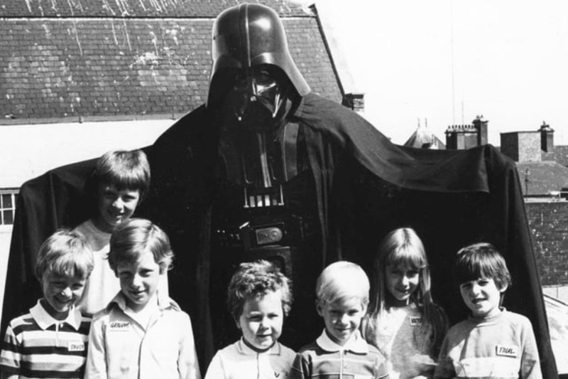 Darth Vader popped into T and G Allan's shop in King Street and was photographed with David Wardle, Lee Foster, Graham Hunter, Ben Alexander, Stewart Cross, Victoria Watson and Paul Kolster. 