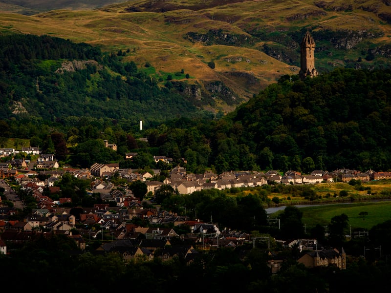 Another central belt city, Stirling is the 8th happiest place to live in Scotland, dropping five places from its 2022 position. 

