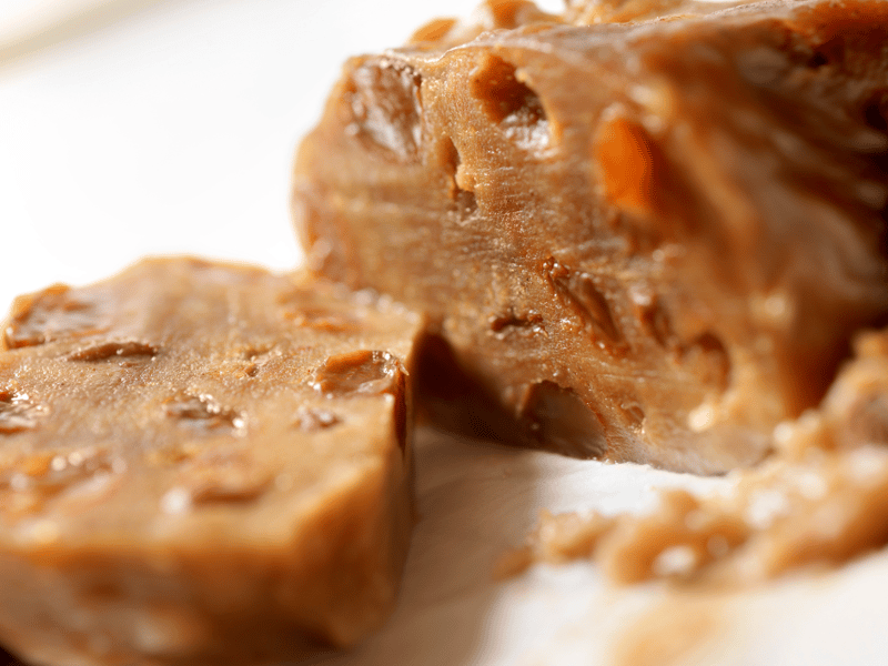 Clootie dumpling is another Scottish serving at Christmas. Made with dried fruit and spices, it's great on Burns Night too!