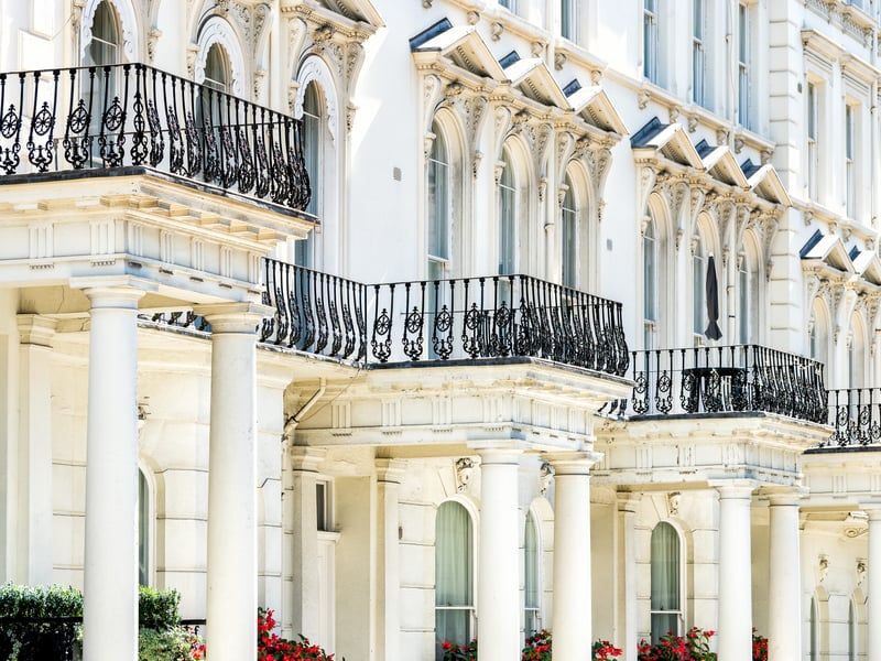 Greater London up-scale areas Kensington and Chelsea are joint eighth on the list. Both areas have beautiful buildings and homes, as well as smart boutiques and London landmarks.