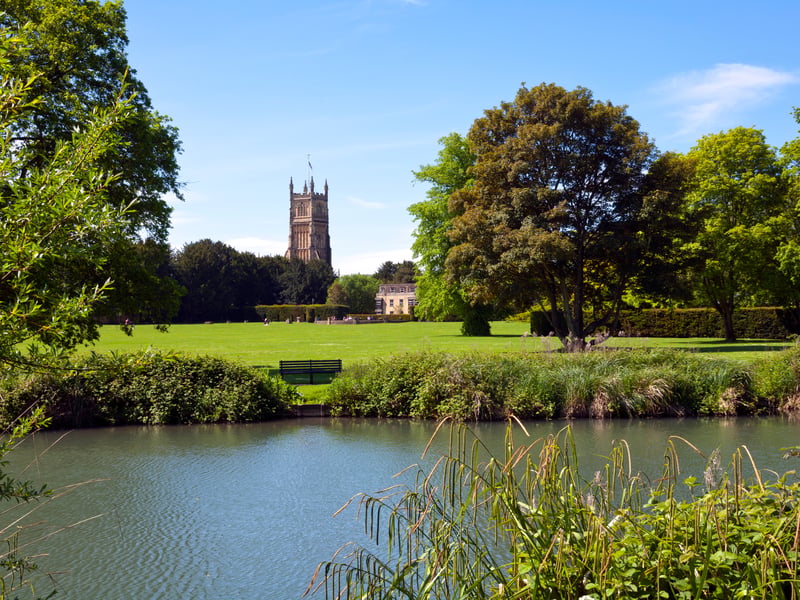 Another market town, Cirencester comes in fifth place. Located in the South West, Cirencester lies on the River Churn, a tributary of the River Thames. It is the largest town located within The Cotswolds.