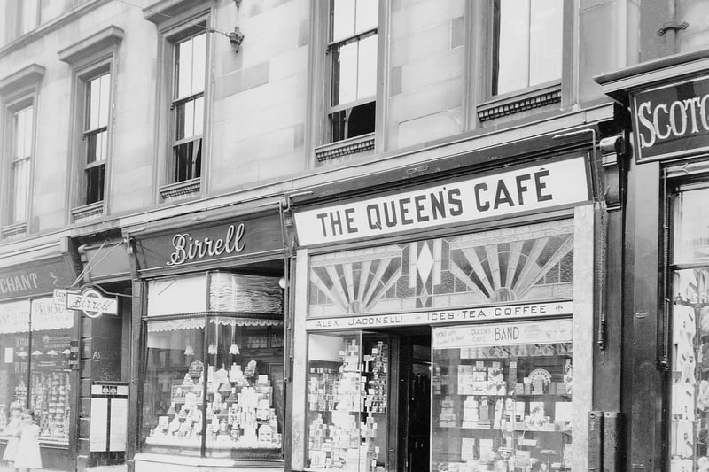 The new shop front of The Queen's Cafe on Victoria Road in 1933. 