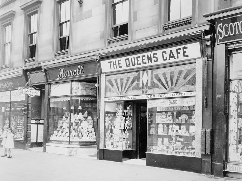 The new shop front of The Queen's Cafe on Victoria Road in 1933.