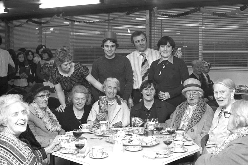 A wonderful scene at Dewhirsts in Pennywell, in 1977.
Staff from the clothing factory laid on a Christmas party for 40 people.