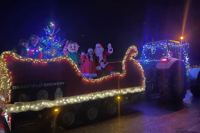 Another photo from last year's Bradfield Christmas Tractor Run in Sheffield