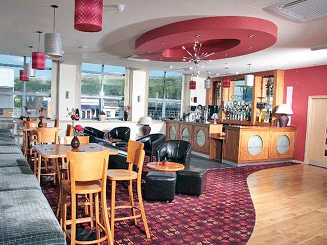 The bar at City Limits Dance Centre on Penistone Road, Sheffield, which is up for sale