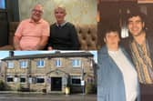 Tony Crofts and Jane Fletcher, the new landlord and landlady of the Blue Ball pub in Wharncliffe Side, Sheffield, and, right, Tony at the pub when he was younger, with his late mother, Betty Crofts