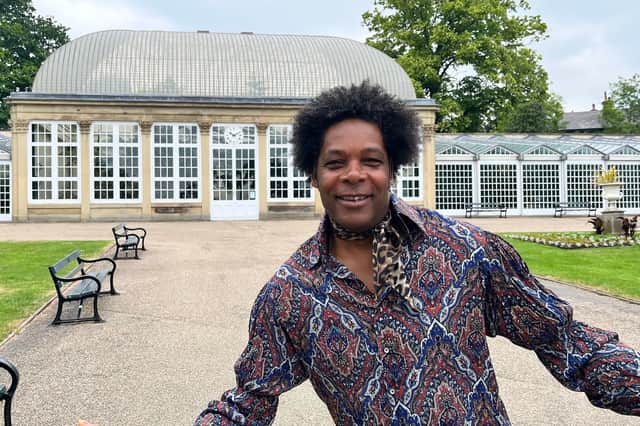 Bargain Hunt presenter Danny Sebastian at Sheffield Botanical Gardens