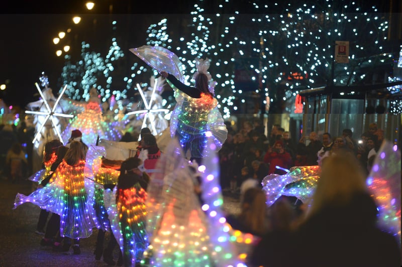 The Winter Parade lit up South Shields in beautiful, twinkling lights.