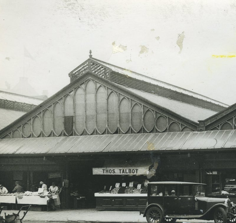 An August 1935 photo
St John's old market