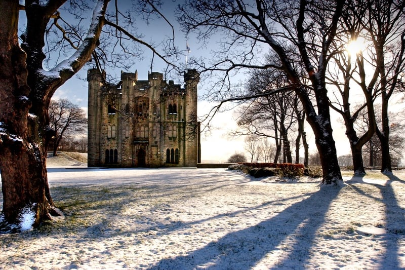 Snow on the ground at Hylton Castle in this wonderland scene in 2005.