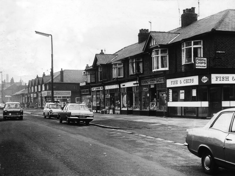Talbot Road, Layton at the junction with Peel Avenue in 1969