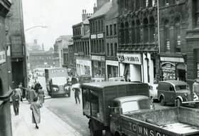 Norfolk Street, Sheffield, pictured on August 19, 1957