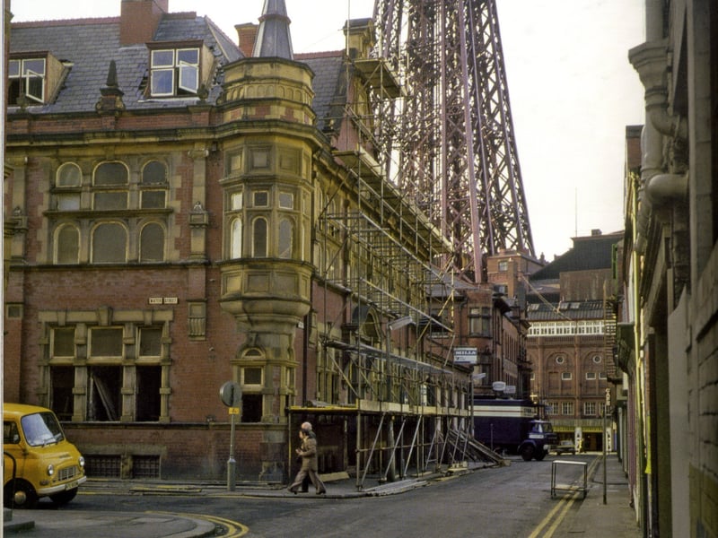 The Fylde Water Board, on Sefton Street which occupied this site until its demolition in 1975 to make way for the Houndshill Shopping Centre.
Historical Blackpool Blackpool Through Time by Allan Wood and Ted Lightbown