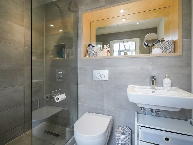 This is the stunning shower en-suite in the first floor bedroom. (Photo courtesy of Redbrik)