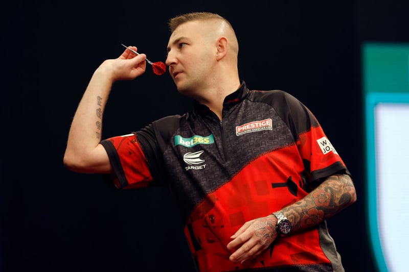 England's Nathan Aspinall is 18/1 to become world champion. The world number six is the current World Matchplay champion and has also won the 2019 UK Open and the 2019 US Darts Masters.