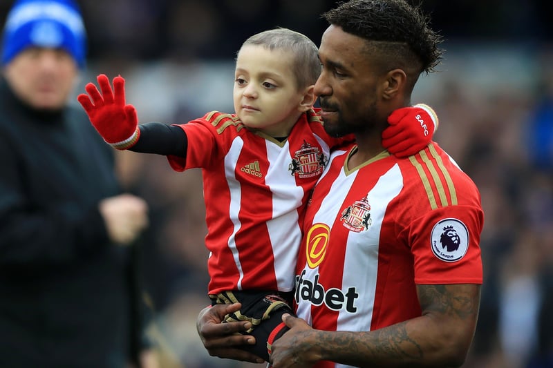 Beloved Sunderland AFC supporter, Bradley Lowery, who passed away from cancer in 2017, touched the hearts of countless football fans around the world. Said fans were also sickened when Wednesdays fan Dale Houghton, 32, held up a photo of him to taunt Sunderland fans in an incident  in September 2023. A fundraiser for The Bradley Lowery Foundation in solidarity went on to raised £29,135. Houghton received a 12-week suspended prison sentence. PA image.
 - https://www.thestar.co.uk/news/were-all-wednesday-were-all-bradley-fundraiser-in-memory-of-black-cats-mascot-hits-ps9k-4355343