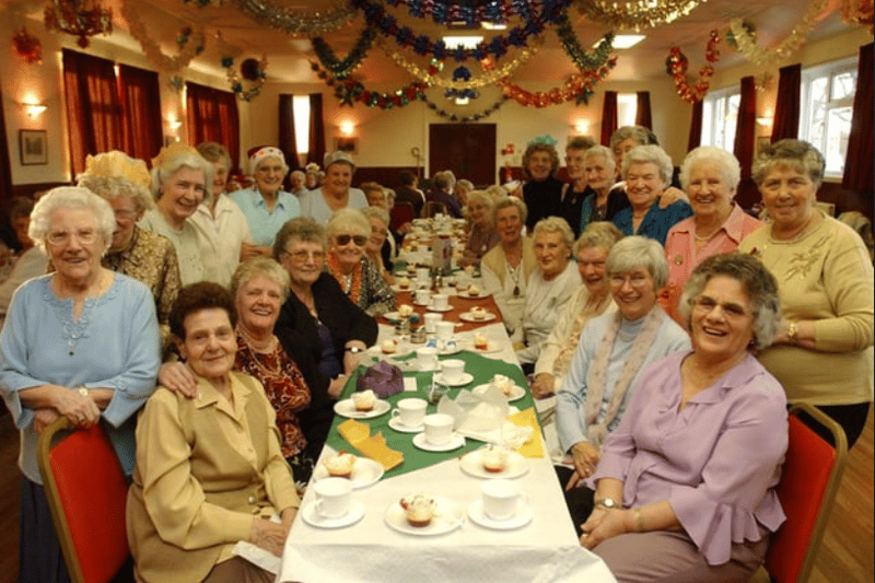 Faithful friends who are dear to them. Pictured at the Sutton Hall Over 60s Christmas party in 2003.