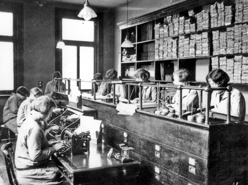 General Office, Empire Trading Stamp Co, Howard Street, Sheffield, in 1936
F. D. Arnold