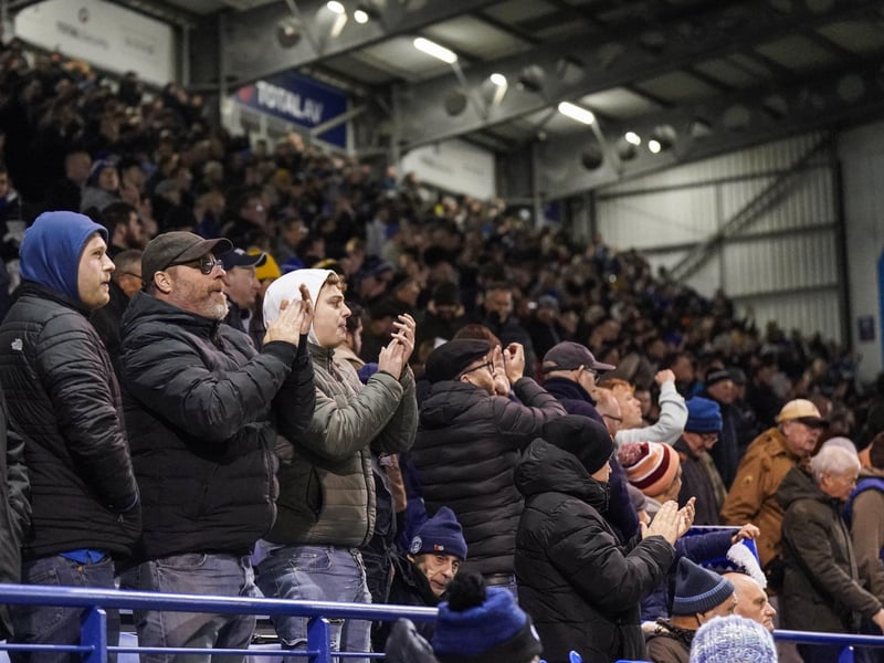 Pompey fans were out in force once again on Monday against Bolton. Pic: Jason Brown.