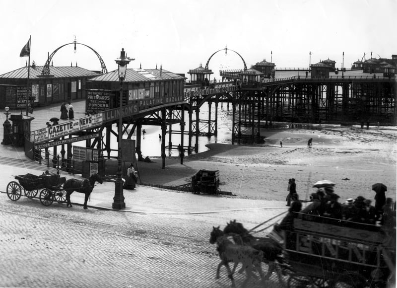 An early picture of Central Pier opened in 1868, designed by J I Mawson