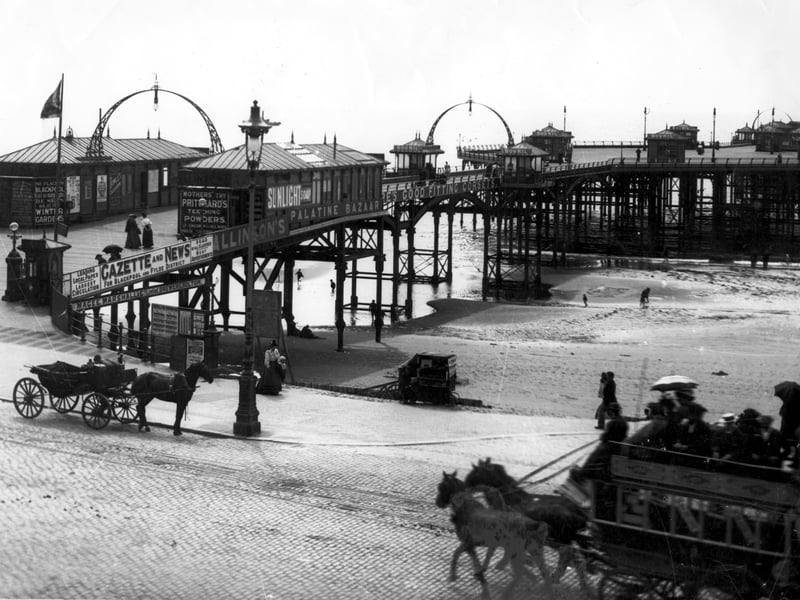 An early picture of Central Pier opened in 1868, designed by J I Mawson