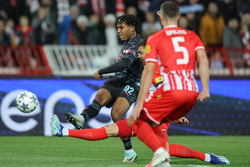 A debut to remember from the academy product. Hamilton's powerful strike gave City a foothold in the game and the attacker impressed in Belgrade.
