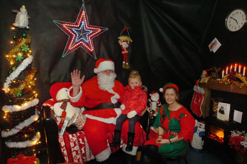 Lul Muir, 22,  visited Santa Claus and his elf in his grotto at Ford, Pallion and Millfield Community Project in 2012.