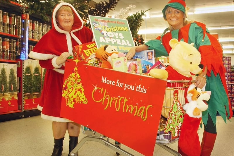 Maureen Wallwork and Kathy Hume had loads of fun while they supported the Sunderland Echo's Toy Appeal in 2006.