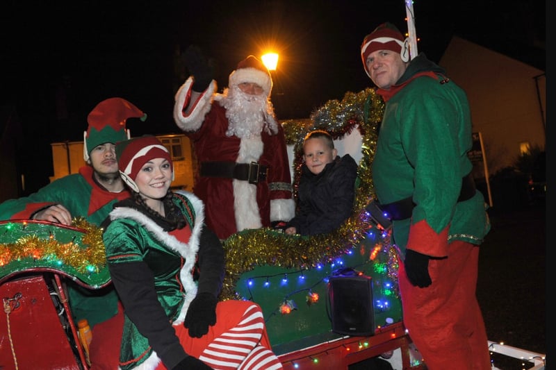 Aaron-Jay Brown joined Santa and his Elves for a sleigh ride in Ryhope in 2015.
