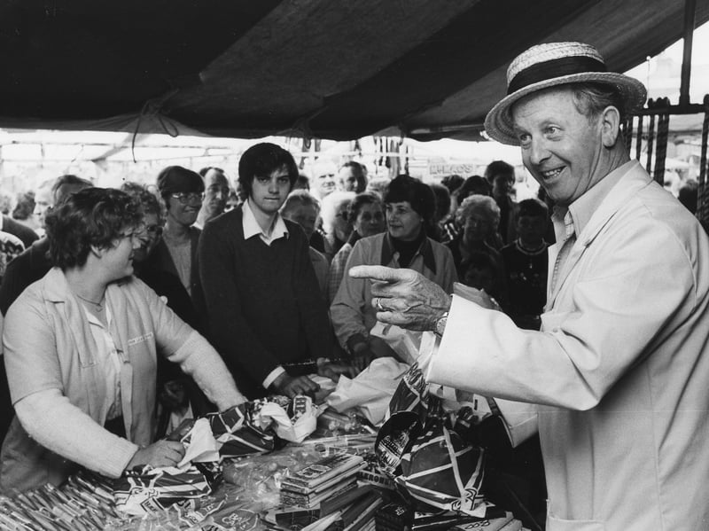 Jack Lea at Fleetwood Market in July 1981