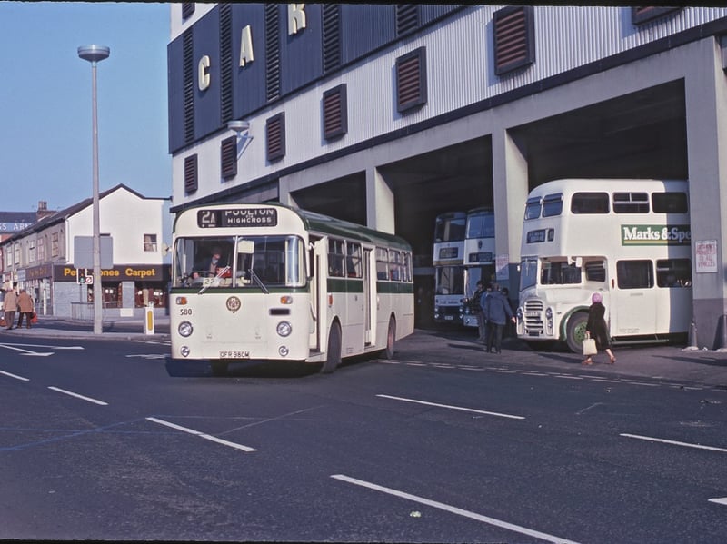 Blackpool's Talbot Road bus station in the 1980s