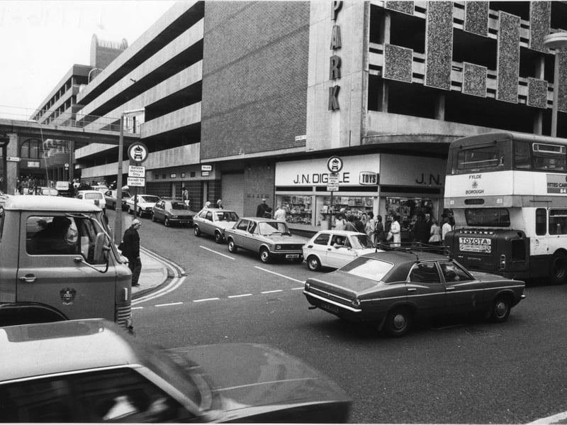 Winifred Street junction with Albert Road, Blackpool, 1980