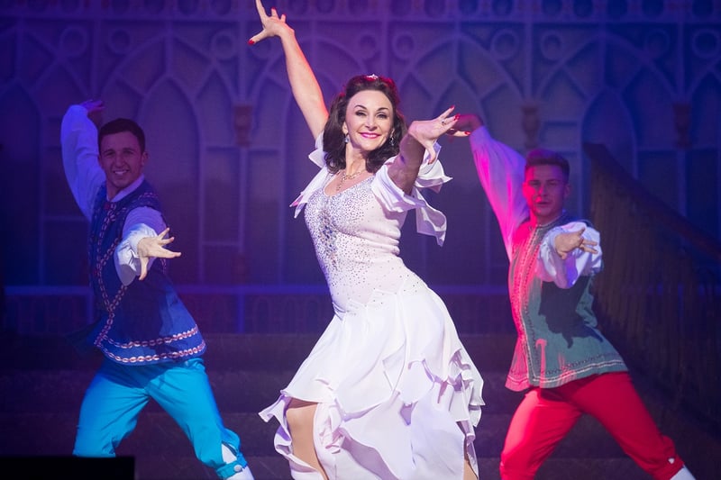 Shirley Ballas in The Liverpool Empire's Jack and the Beanstalk in 2018.