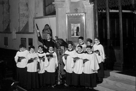 Danny Williams was top of the lot with Moon River.
And here are the choristers at St Michael's Church in Houghton.