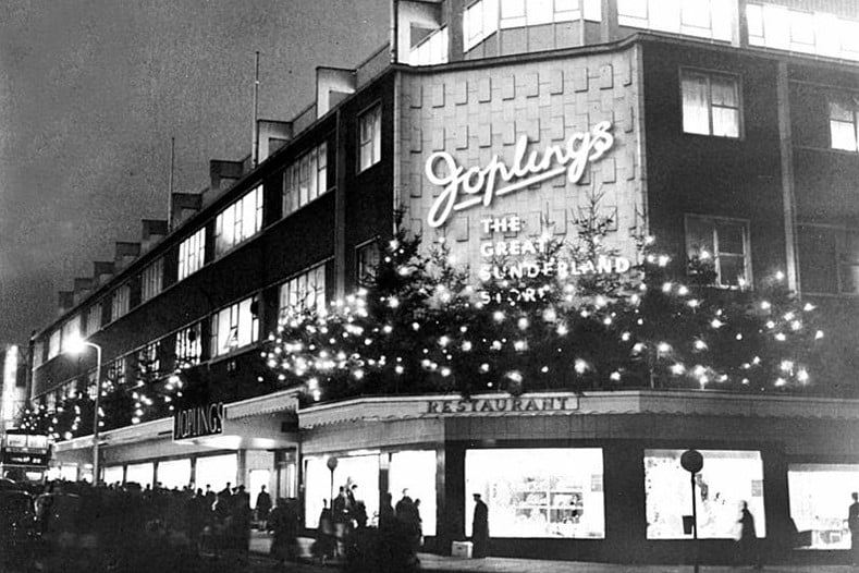The Joplings Christmas lights looked so festive in 1962.
Elvis Presley was at number 1 with Return To Sender.