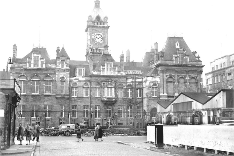 The west side of the Town Hall in 1964.
Petula Clark fought hard for top spot with Downtown before being pipped by The Beatles with I Feel Fine.
