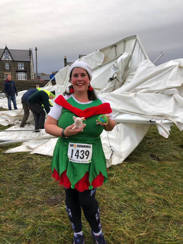 Rebekah Ridge arrived at Sheffield's Percy Pud 2023 on December 10 to find it had been sadly cancelled. She decided that wasn't going to stop her running in memory of her daughter.
