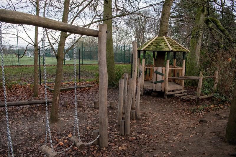 The forest education area at Kerr Mackie Primary School in Leeds funded by Fowler Powell Estate Agents. 