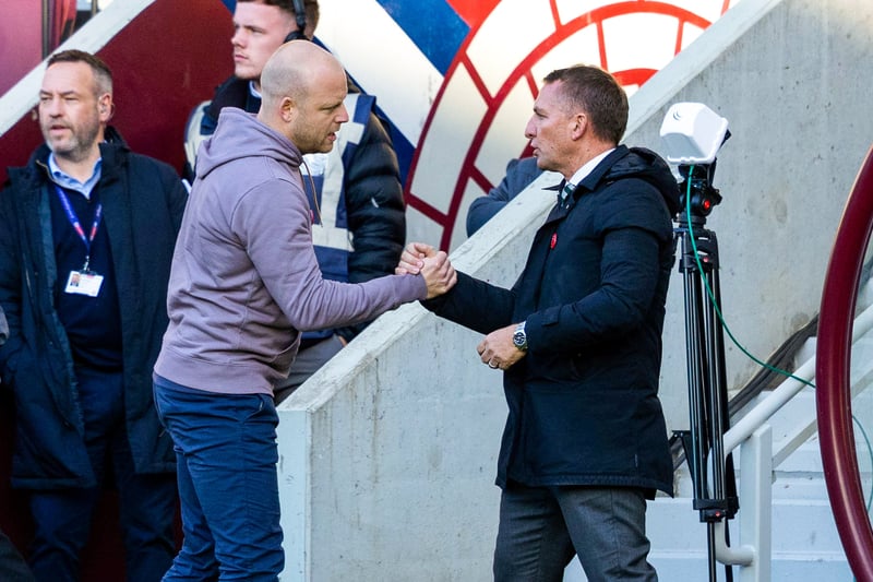 Naismith and Rodgers will come face to face once again as Rodgers welcomes the Jambos at Celtic Park this weekend