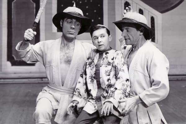 Jimmy Clitheroe, centre, in Aladdin in 1962