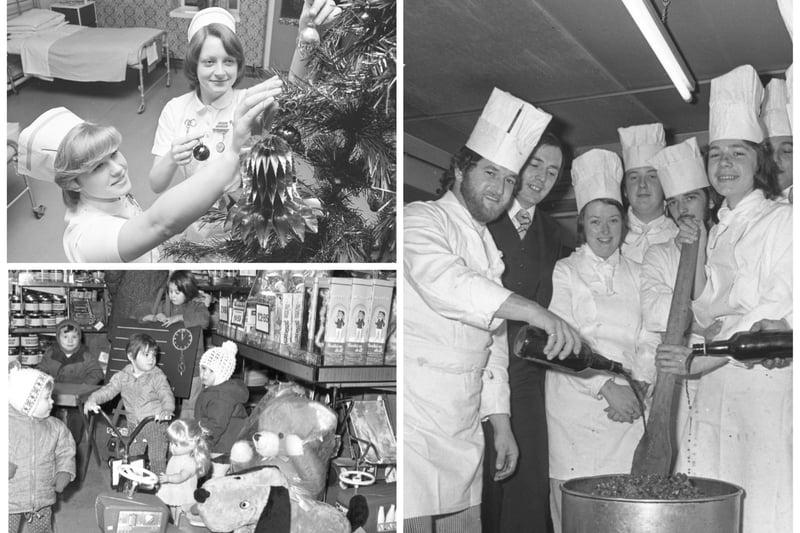 Christmas pud, decorations and toytime in these 1970s memories.