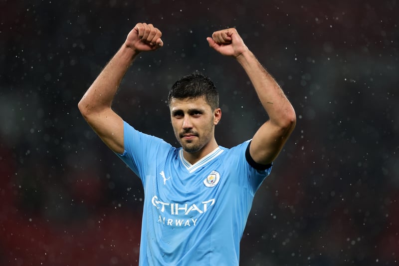 Spanish international Rodri is a vital part of the Manchester City team. He is expected to play a key role at the heart of the midfield against Crystal Palace. (Getty Images)