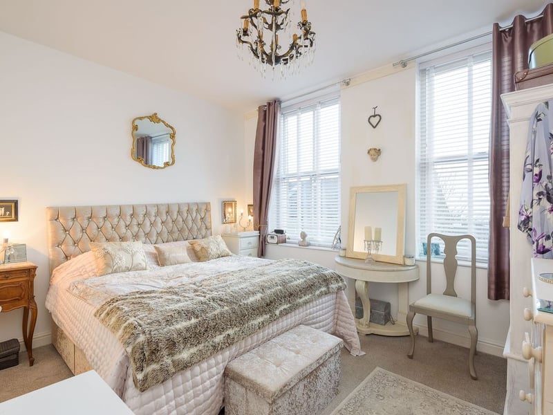 Bedroom 1 receives lots of light thanks to the large windows. (Photo courtesy of Zoopla)