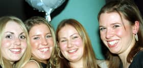 At Sheffield's RSVP bar in 2003 are Hannah Mitchelmore, Georgina Warwick, Vicki Breeden and  Catherine Prior